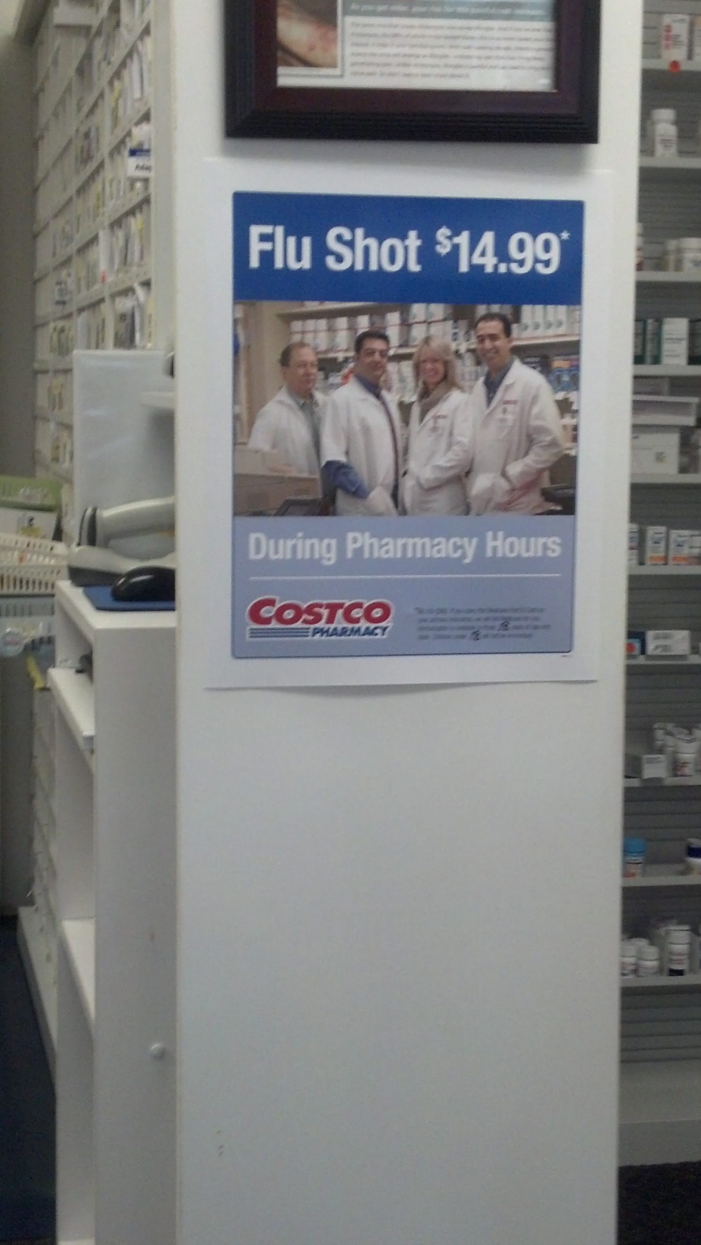 flu shot poster for costco ClearHealthCosts